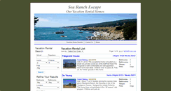 Desktop Screenshot of bookings.searanchescape.com