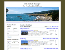 Tablet Screenshot of bookings.searanchescape.com